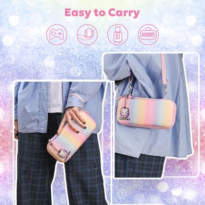 Imagem de Capa Switch Lite InnoAura com estojo de transporte e acessórios