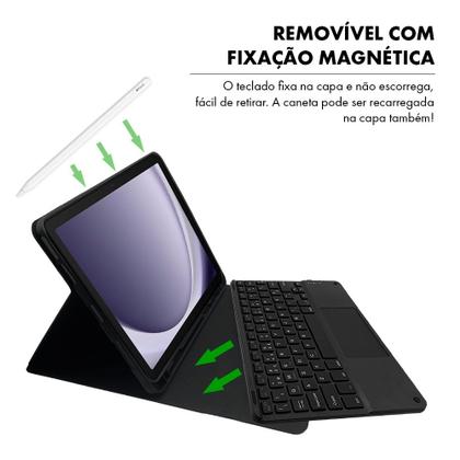 Imagem de Capa Tab A9+ Plus 11 Polegadas Case Teclado Touchpad Smart Anti Impacto Premium
