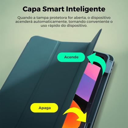 Imagem de Capa Tablet A9+ Plus 11 Polegadas Smart Fundo Opaco Porta Pencil Antiqueda + Pelicula