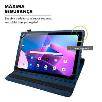 Imagem de Capa Tablet Lenovo Tab M10 Geração 3 10.1 Polegadas Giratória Anti Impacto Encaixe Perfeito Durável
