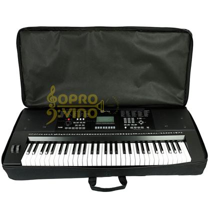 Imagem de Capa Teclado 5/8 Espumada Alça Costas Yamaha Casio Extra Luxo Protection Bags Preto