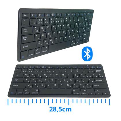 Imagem de Capa + Teclado Bluetooth compacto p/ Tablet Tab A8 Samsung Galaxy X200 X205