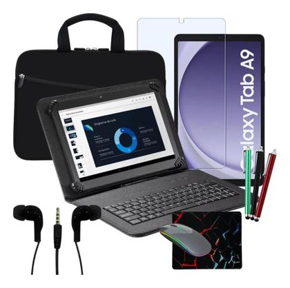Imagem de Capa Teclado Kit P/ Tablet A9 8.7 + Película + Caneta Mouse