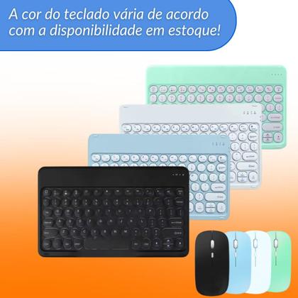 Imagem de Capa + Teclado + Mouse Bluetooth p/ Tablet Galaxy Tab A8 10.5 Polegadas