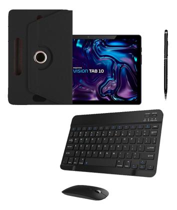 Imagem de Capa + Teclado + Mouse + Caneta Para Vision Tab 10