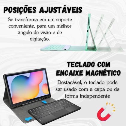 Imagem de Capa Teclado Samsung Tab S6 Lite 10.4 P619 P613 Preto