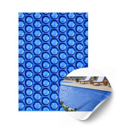 Imagem de Capa Térmica para Piscinas 3x3 Advance Blue 300 micras Manta Lona Bolha Azul Atco Ideal para Piscina Prainha SPA