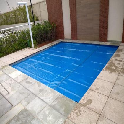 Imagem de Capa Térmica Piscina 4x3 500 Micras Proteção Uv BLACK/BLUE
