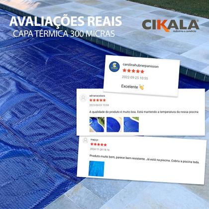 Imagem de Capa Térmica Piscina 5x2 Metros 300 Micra Atco Blue
