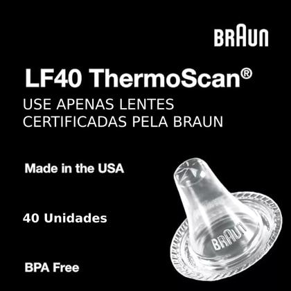 Imagem de Capa Termômetro 40 Unidades Descartáveis Fl20 Braun Thermoscan