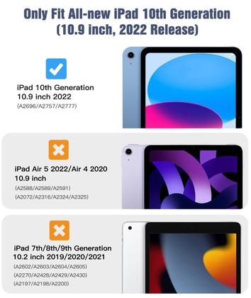 Imagem de Capa TiMovo para iPad 11ª geração 11 polegadas 2025/10ª geração 10,9 polegadas