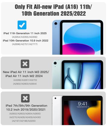 Imagem de Capa TiMovo para iPad 11ª geração 11 polegadas 2025/10ª geração 10,9 polegadas