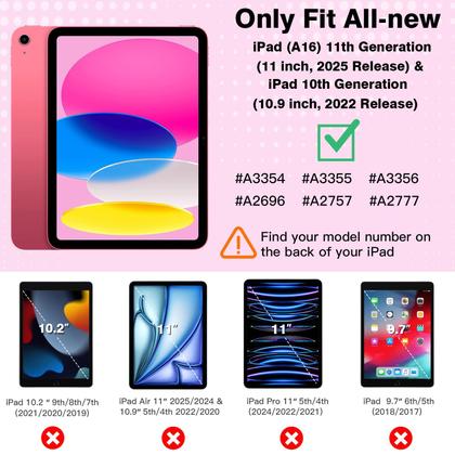 Imagem de Capa TiMovo para iPad (A16) 11ª geração 11 polegadas 2025/iPad 10ª geração 10,9 polegadas 2022