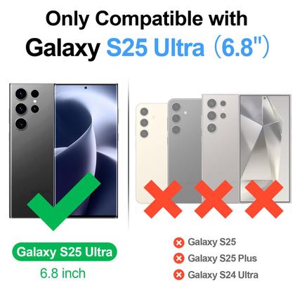 Imagem de Capa tipo carteira removível Magsafe 2 em 1 para Galaxy S25 Ultra compatível com SkyEagle com porta-cartões, feminina e masculina, compartimentos de crédito com bloqueio de RFID em couro PU magnético, com bloqueio de RFID, para Galaxy S25 Ultra 6,9", marrom