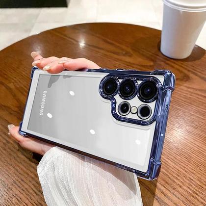 Imagem de Capa Transparente À Prova De Choque Magsafe Electroplate Para Samsung Galaxy S24 Ultra S23 FE S22