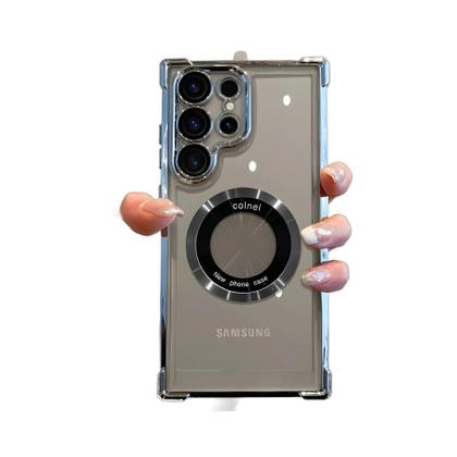 Imagem de Capa Transparente À Prova De Choque Magsafe Electroplate Para Samsung Galaxy S24 Ultra S23 FE S22