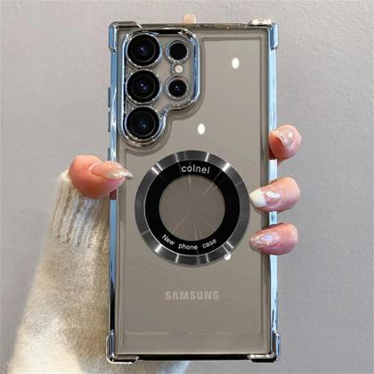 Imagem de Capa Transparente À Prova De Choque Magsafe Electroplate Para Samsung Galaxy S24 Ultra S23 FE S22