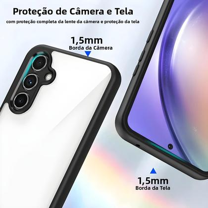 Imagem de Capa Transparente À Prova De Choque Para Samsung S24 S25 S23 S22 Ultra plus FE A56 A36 A55 A54 A53