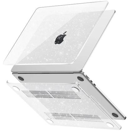 Imagem de Capa Transparente Com Glitter Para MacBook Air 13.6 M5 M4 M3 M2 A3449 A3240 A3113 A2681