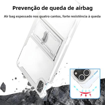 Imagem de Capa Transparente para iPad - Compatível com iPad Pro 11", Air 5/4, 10.2", 7ª/9ª Geração, Mini 6 e Outros