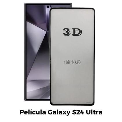 Imagem de Capa Transparente + Película 3D de Vidro + Película de Câmera para Samsung Galaxy S24 Ultra