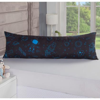 Imagem de Capa Travesseiro Corpo Gigante 1,45X0,45 Fronha Astronauta