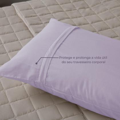 Imagem de Capa Travesseiro De Corpo Com Zíper 90x35 140 Fios Fofuxinho