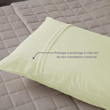 Imagem de Capa Travesseiro De Corpo Com Zíper 90x35 140 Fios Fofuxinho