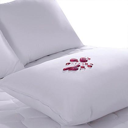 Imagem de Capa Travesseiro Impermeável Branca 50cm x 70cm Com Zíper e HipoAlergênico