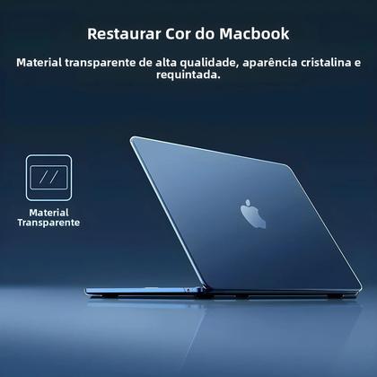Imagem de Capa Ultra Fina Para MacBook Air De 13 Polegadas, Compatível Com M4 M3 M2 A3240 A3113 A2681