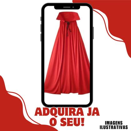 Imagem de Capa Vampiro Vermelha Halloween Fantasia Festa