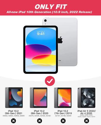 Imagem de Capa Zryxal para iPad (A16) 11 polegadas 2025/10,9 polegadas 2022 com porta-lápis