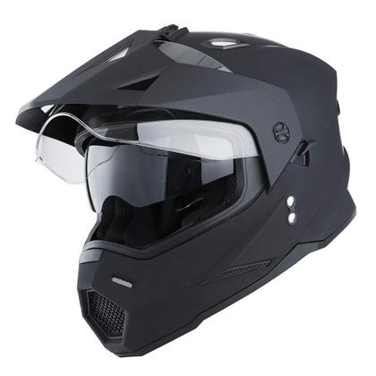 Imagem de Capacete 1Storm Dual Sport Motorcycle Motocross Full Face Matt Black