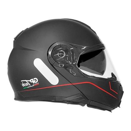 Imagem de Capacete a118 sv road articulado fosco preto-vermelho 58 0764460410501