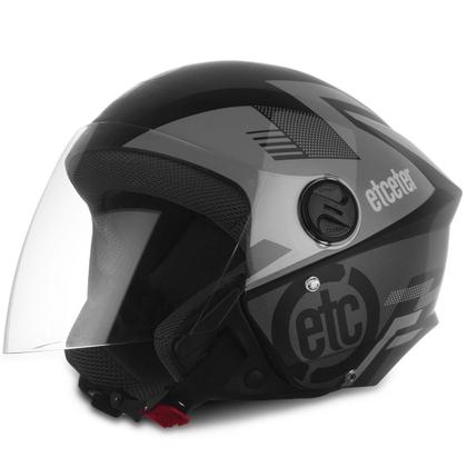 Imagem de Capacete Aberto Etceter Open Masculino Feminino Confortável Segurança Acessórios Moto