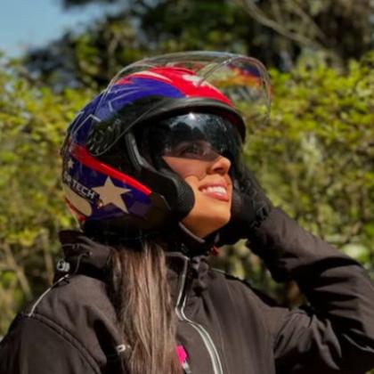 Imagem de Capacete aberto para o dia a dia gp tech usa of 699 open n56/p motociclista motoqueiro espaço para intercomunicador cardo ejeas tcom óculos interno
