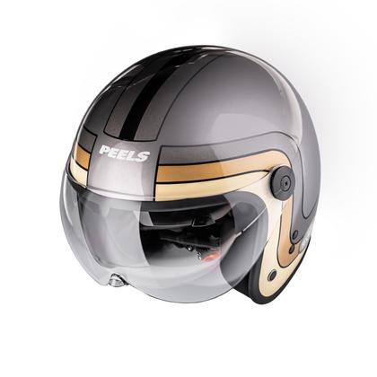 Imagem de Capacete Aberto Peels Click Yesterday Old School Novo Lançamento Com Óculos Interno 