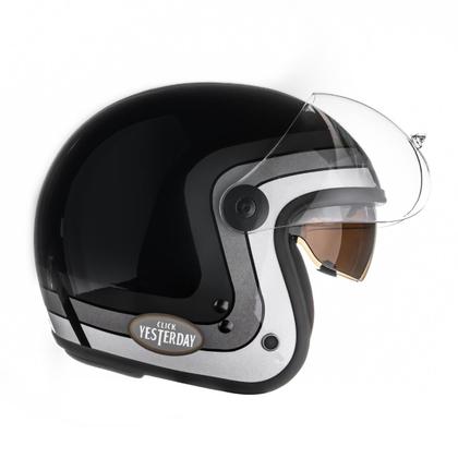 Imagem de Capacete Aberto Peels Click Yesterday Old School Novo Lançamento Com Óculos Interno 