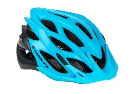 Imagem de Capacete Absolute Wild C/ Led Azul/pto Fosco M/g