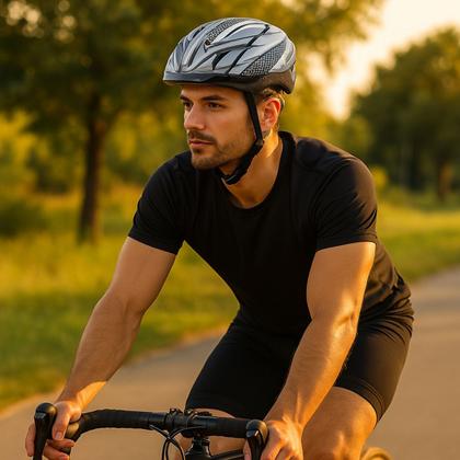 Imagem de Capacete Adulto Cinza A77-C P/ Ciclismo Bike PVC Acte Sports