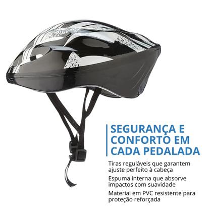 Imagem de Capacete Adulto Cinza A77-C P/ Ciclismo Bike PVC Acte Sports