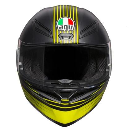 Imagem de Capacete AGV K1 Edge 46 Black Yellow Flo