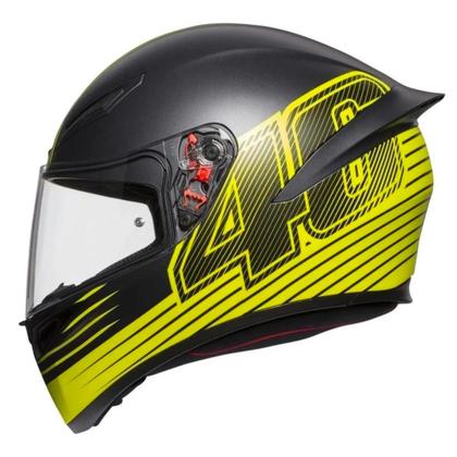 Imagem de Capacete AGV K1 Edge 46 Black Yellow Flo