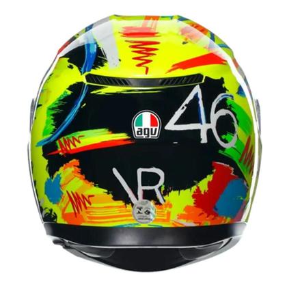 agv k3 preto e amarelo Capacete Sv Bulega 56/S AGV K3 Valentino Rossi Helmets