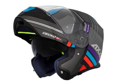 Imagem de Capacete Articulado Axxis Gecko SV Epic Preto Fosco Robocop Escamoteável Masculino e Feminino