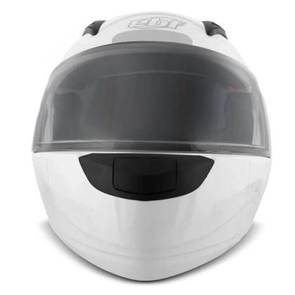 Imagem de Capacete Articulado Masculino Ebf E8 Solid Branco Brilhante (Robocop) Moto