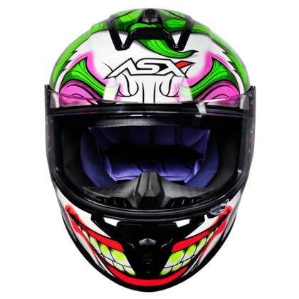 Capacete ASX/ Axxis Draken Joker ( Coringa ) - Brilhante - ASX
