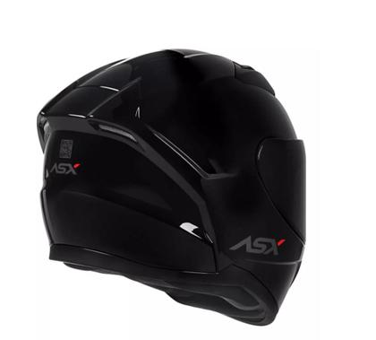 Imagem de Capacete Asx City Monocolor Solid Preto Brilho