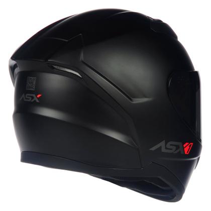 Imagem de Capacete ASX City Solid Preto Fosco Masculino e Feminino Moto Esportivo