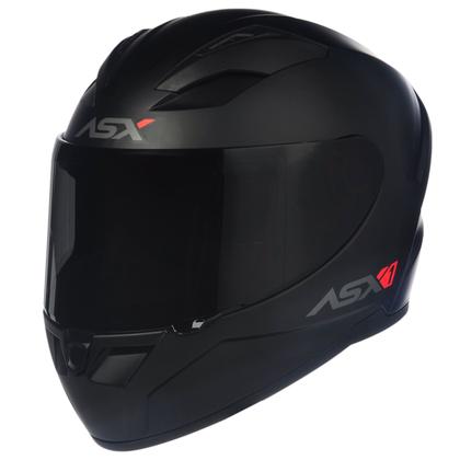 Imagem de Capacete ASX City Solid Preto Fosco Masculino e Feminino Moto Esportivo
